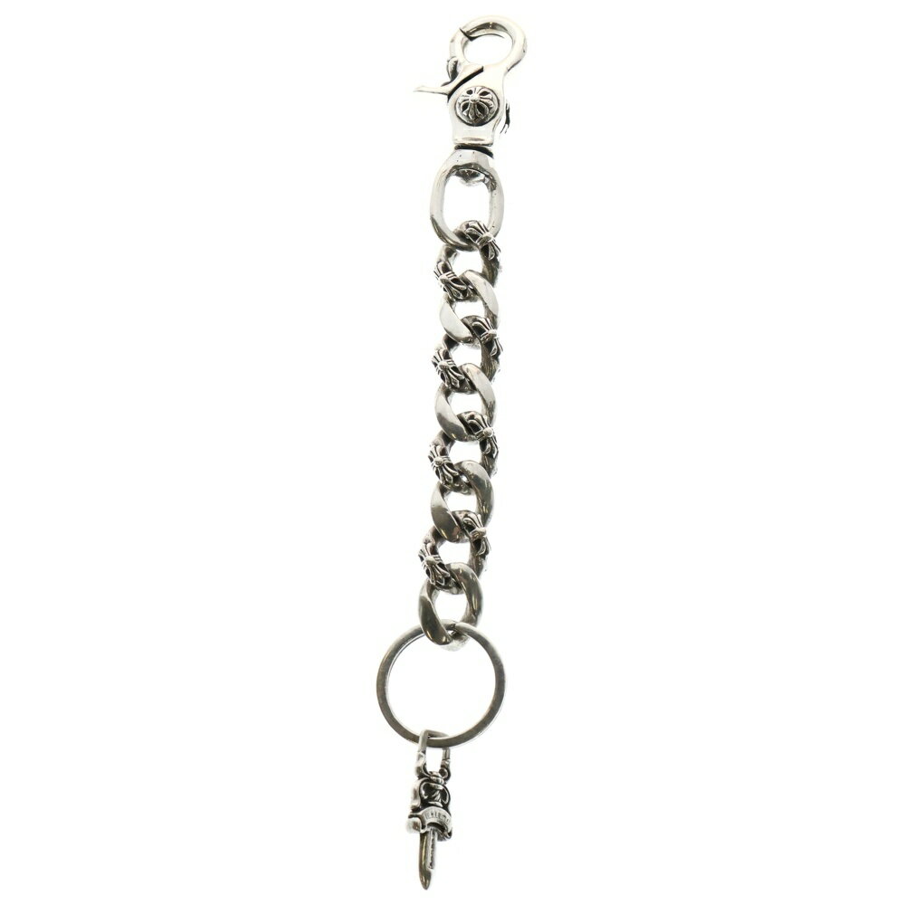 CHROME HEARTS(クロムハーツ) サイズ:L CLP CHN FANCY-L/ロングファンシーリンク キーチェーン シルバー BCA072【中古】【程度B】【カラーシルバー】【取扱店舗原宿】