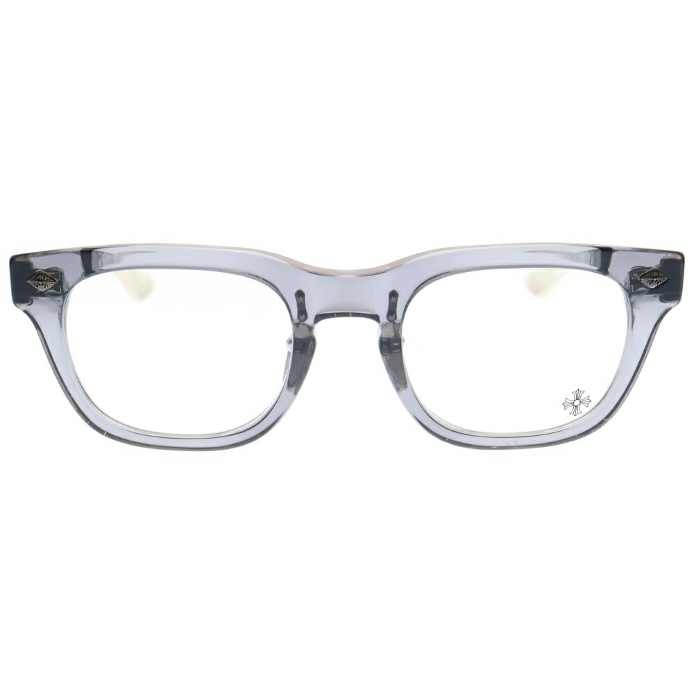 CHROME HEARTS(クロムハーツ) サイズ:51□22ー152 BAGGINS-A サイドフレアニーテンプル クリアフレームサングラス アイウェア ブラック×シルバー【中古】【程度B】【カラーブラック】【取扱店舗OneStyle新宿店】