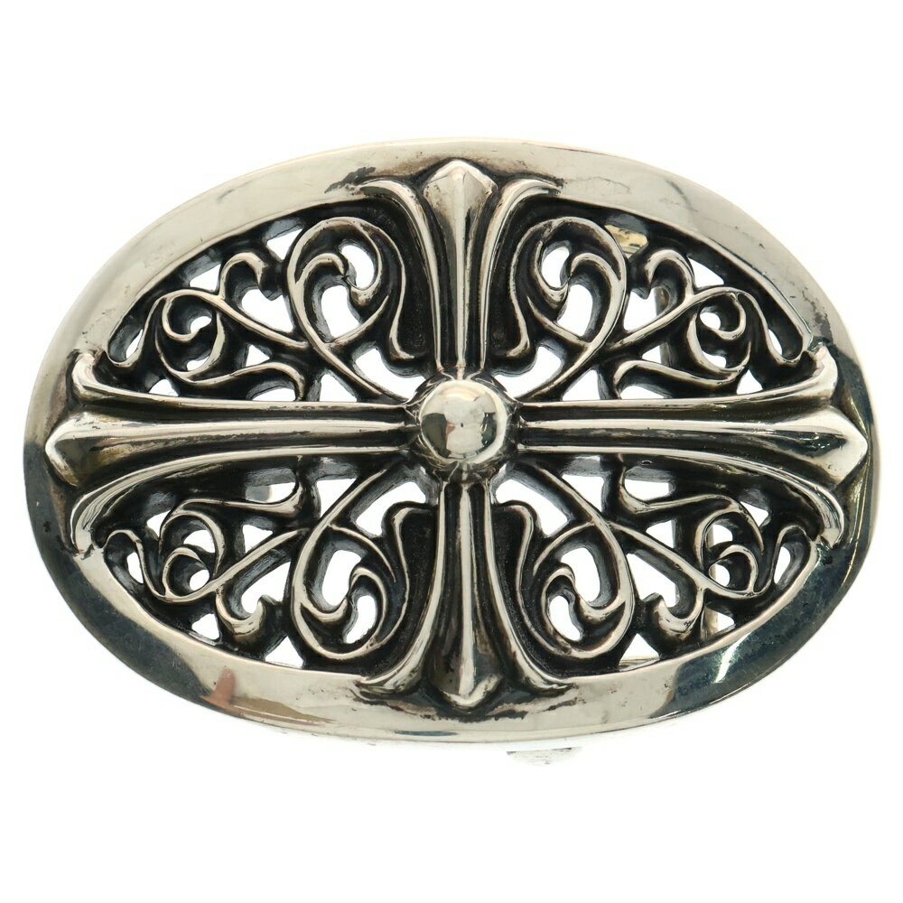 CHROME HEARTS(クロムハーツ) サイズ:- BUCKL OVAL CROSS1.5 1.5クラシックオーバルクロス シルバーバックル【中古】【程度A】【カラーシルバー】【取扱店舗BRINGアメリカ村店】