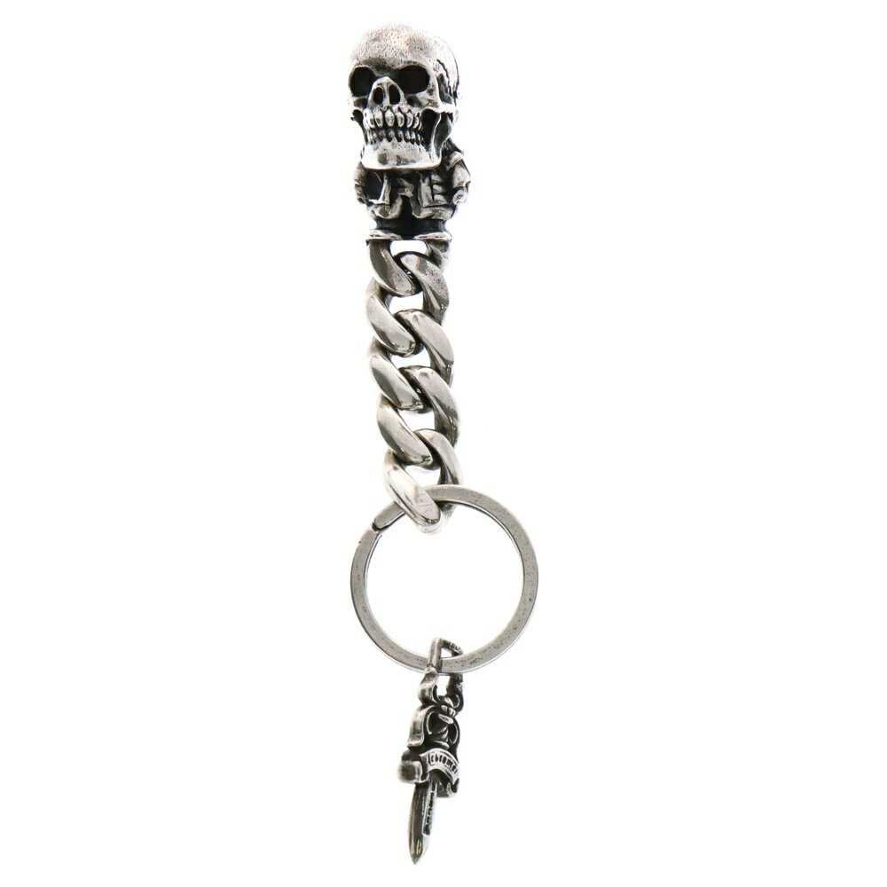 CHROME HEARTS(クロムハーツ) FOTI DLFN&No5 DGGR フォティ デルフィーノ#5ダガーキーリング キーチェーン シルバー【中古】【程度B】【カラーシルバー】【取扱店舗OneStyle新宿店】