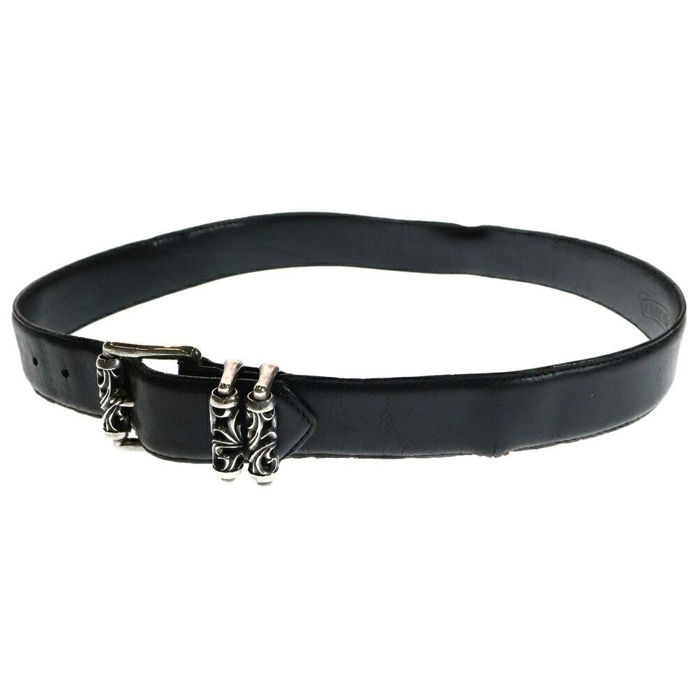 CHROME HEARTS(クロムハーツ) サイズ:34 BLT ROLLER 3PC1.0 1.0inch 3PCローラー レザーベルト【中古】【程度B】【カラーブラック】【取扱店舗BRING梅田茶屋町店】