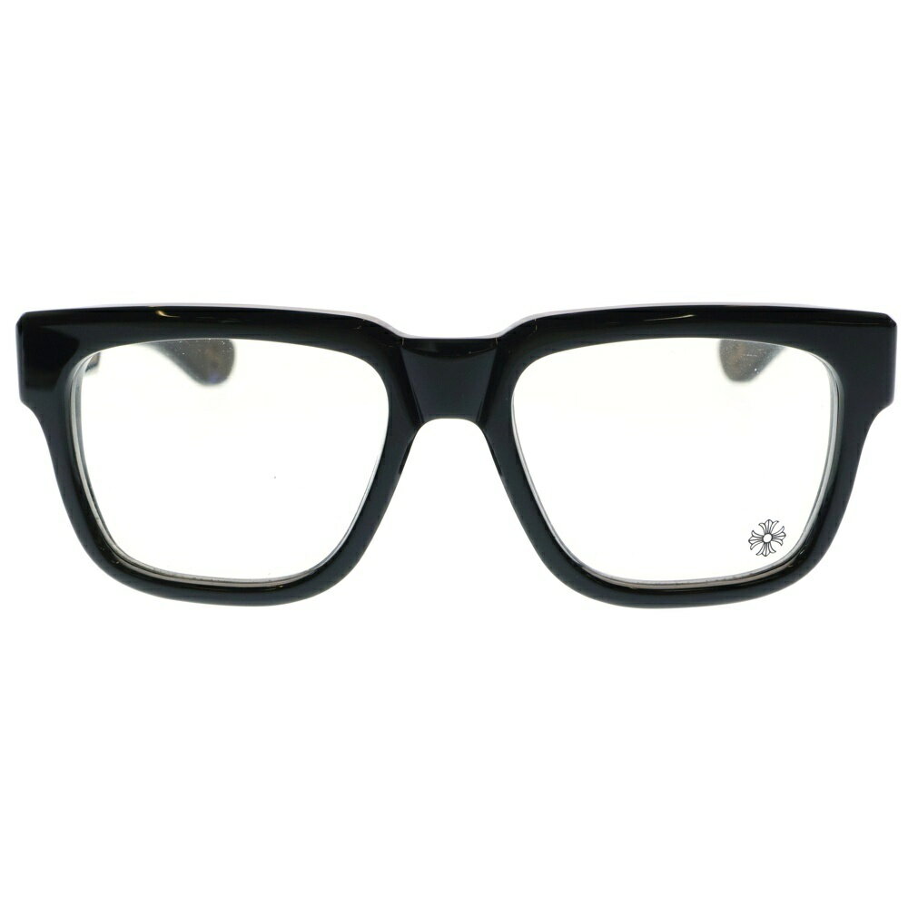 CHROME HEARTS(クロムハーツ) サイズ:56□19‐144 BOX-OFFICER BK-18KGP ダガーテンプル装飾 デモレンズ ブラックフレーム サングラス アイウェア ブラック/ゴールド【中古】【程度A】【カラーブラック】【取扱店舗BRING札幌店】
