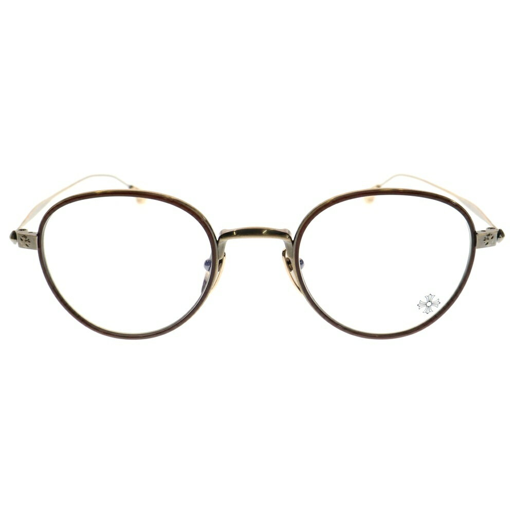 CHROME HEARTS(クロムハーツ) サイズ:49□22-150 BONE PRONE IV CLB/AG ボーン プロウン サングラス メガネ 眼鏡 ゴールド【中古】【程度A】【カラーゴールド】【取扱店舗OneStyle新宿店】