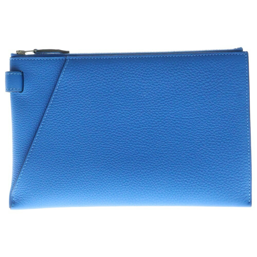 HERMES(エルメス) サイズ:- カバ ヴェルティージュ24 ブルー系 トゴ シルバー金具 U刻印 クラッチバッグ セカンドバッグ【中古】【程度A】【カラーブルー】【取扱店舗BRING京都河原町店】