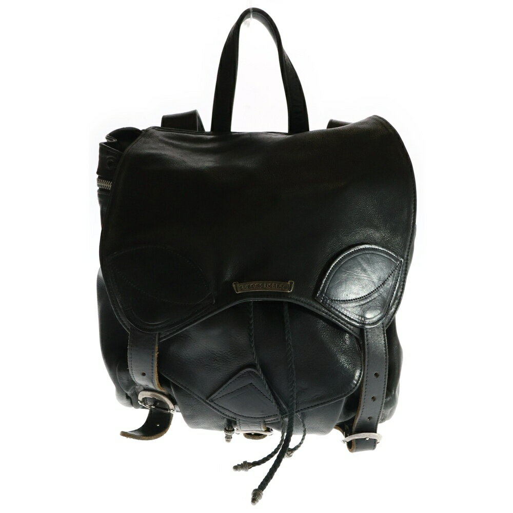 CHROME HEARTS(クロムハーツ) BACKPACK バックパック ガンスリンガーストラップレザーバックパックリュック ブラック【中古】【程度B】【カラーブラック】【取扱店舗OneStyle原宿店】