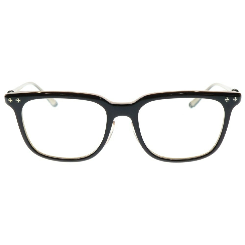 CHROME HEARTS(クロムハーツ) サイズ:51□17 BIG RICKY クロスボール装飾 サングラス アイウェア ブラック/ホワイト【中古】【程度B】【カラーブラック】【取扱店舗原宿】