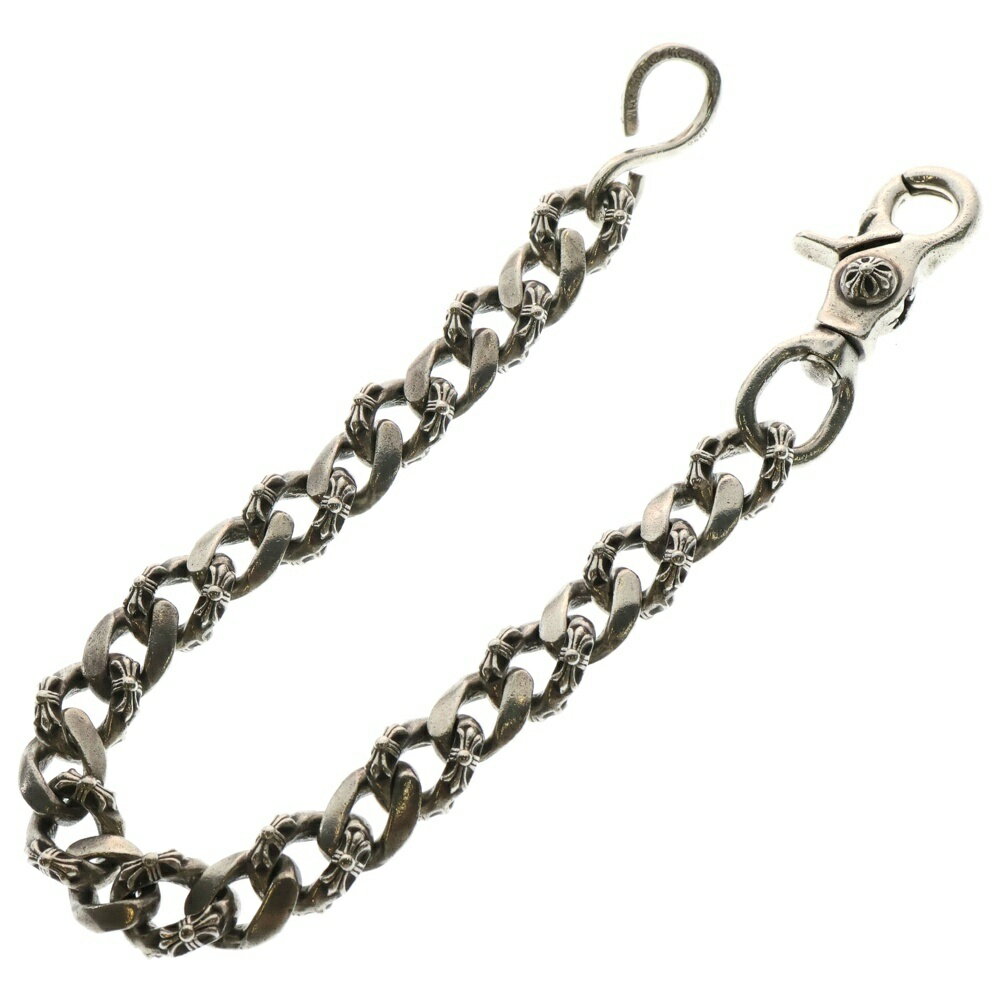 CHROME HEARTS(クロムハーツ) FANCY SHORT-S/1クリップショートファンシー ウォレットチェーン シルバー BCA076【中古】【程度B】【カラーシルバー】【取扱店舗OneStyle原宿店】