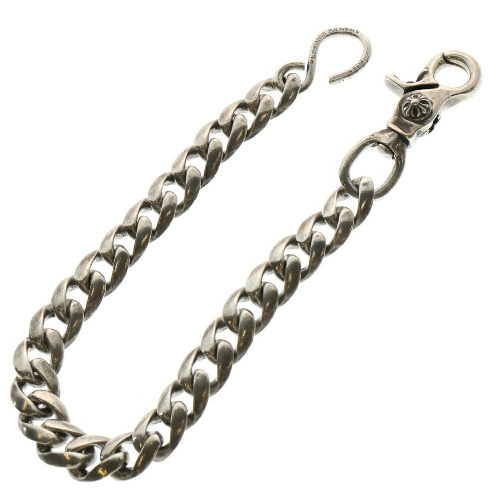 CHROME HEARTS(クロムハーツ) サイズ:ショート CLASSIC SHORT-S/ 1クリップショートクラシック ウォレットチェーン シルバー BCA067【中古】【程度B】【カラーシルバー】【取扱店舗BRING福岡天神店】
