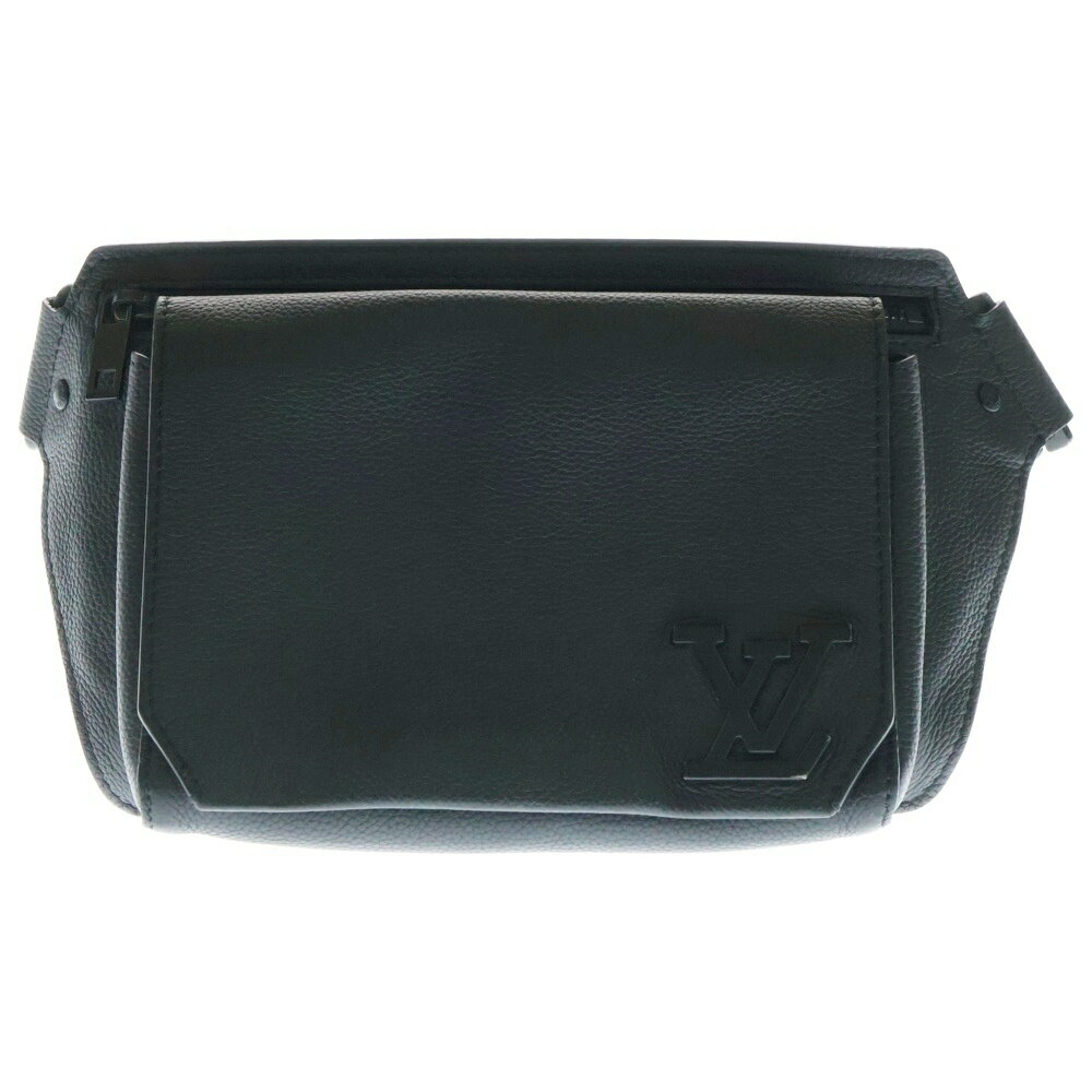 LOUIS VUITTON(ルイヴィトン) LVアエログラム テイクオフ・スリング ウエストバッグ ボディバッグ ショルダーバッグ ブラック PVC ブラック金具 M57081【中古】【程度A】【カラーブラック】【取扱店舗新宿】