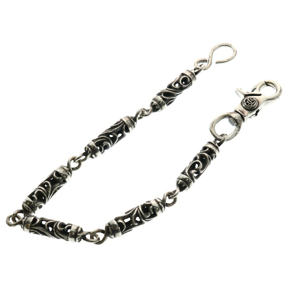CHROME HEARTS(クロムハーツ) ROLLER フローラルボール 1クリップ ローラー ウォレットチェーン ショート シルバー【中古】【程度B】【カラーシルバー】【取扱店舗BRING心斎橋店】
