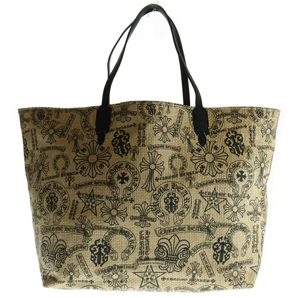CHROME HEARTS(クロムハーツ) MULTILOGO LARGE BEACHES BAG マルチロゴ ラージビーチバッグ トートバッグ ベージュ【新古品/中古】【程度S】【カラーベージュ】【取扱店舗原宿】