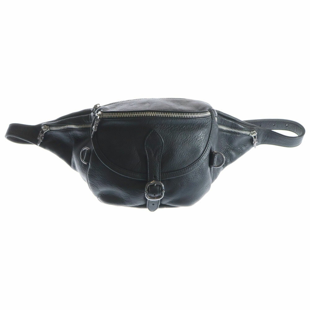 CHROME HEARTS(クロムハーツ) #1 SNAT PACK スナットパック ダガージップ ガンスリンガーベルト レザーウエストバッグ ブラック BCA378【中古】【程度B】【カラーブラック】【取扱店舗渋谷】