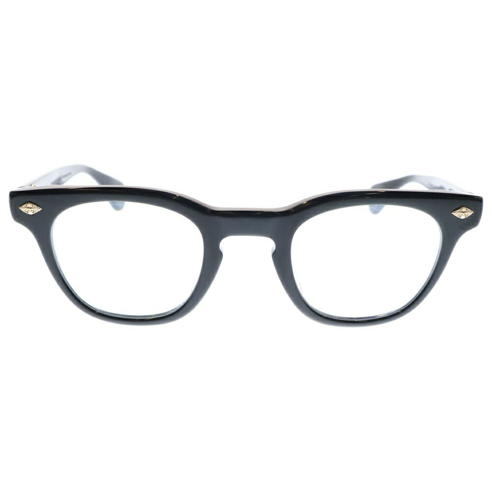 CHROME HEARTS(クロムハーツ) PANTY HO パンティー ホー ウェリントンフレーム クリアレンズ メガネ 眼鏡 アイウェア ブラック/ゴールド【中古】【程度B】【カラーブラック】【取扱店舗OneStyle原宿店】