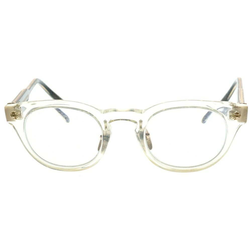 CHROME HEARTS(クロムハーツ) サイズ:49□24ー147 DINGALONGLINGLONG II CHプラスフレーム ボストンサングラス メガネ 眼鏡 アイウェア クリア【中古】【程度B】【カラーマルチカラー】【取扱店舗OneStyle原宿店】