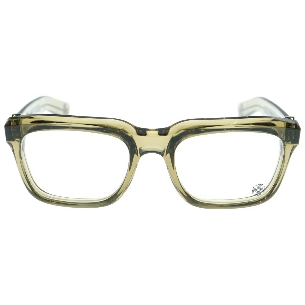 CHROME HEARTS(クロムハーツ) サイズ:53□20ー143 SEE YOU IN TEA シー ユー イン ザ ティー スクエアフレームサングラス メガネ イエロー【中古】【程度A】【カラーイエロー】【取扱店舗OneStyle新宿店】