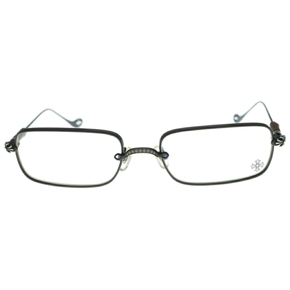 CHROME HEARTS(クロムハーツ) サイズ:54□18-145 SKIDDER CHプラススキニーテンプル サングラス アイウェア 眼鏡 ブラック【中古】【程度B】【カラーシルバー】【取扱店舗OneStyle名古屋パルコ店】