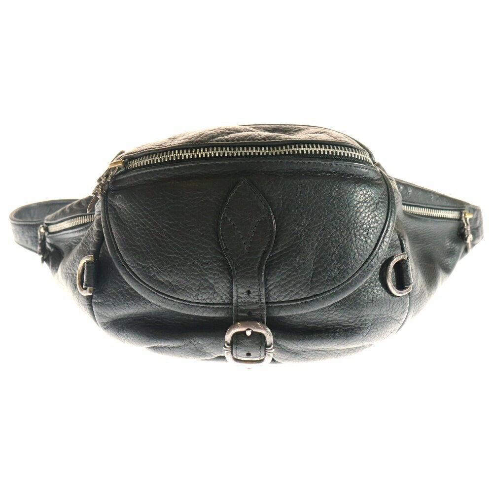CHROME HEARTS(クロムハーツ) サイズ:－ #1 SNAT PACK スナットパック ダガージップ ガンスリンガーベルト レザーウエストバッグ ブラック BCA378【中古】【程度B】【カラーブラック】【取扱店舗AWESOME名古屋店】