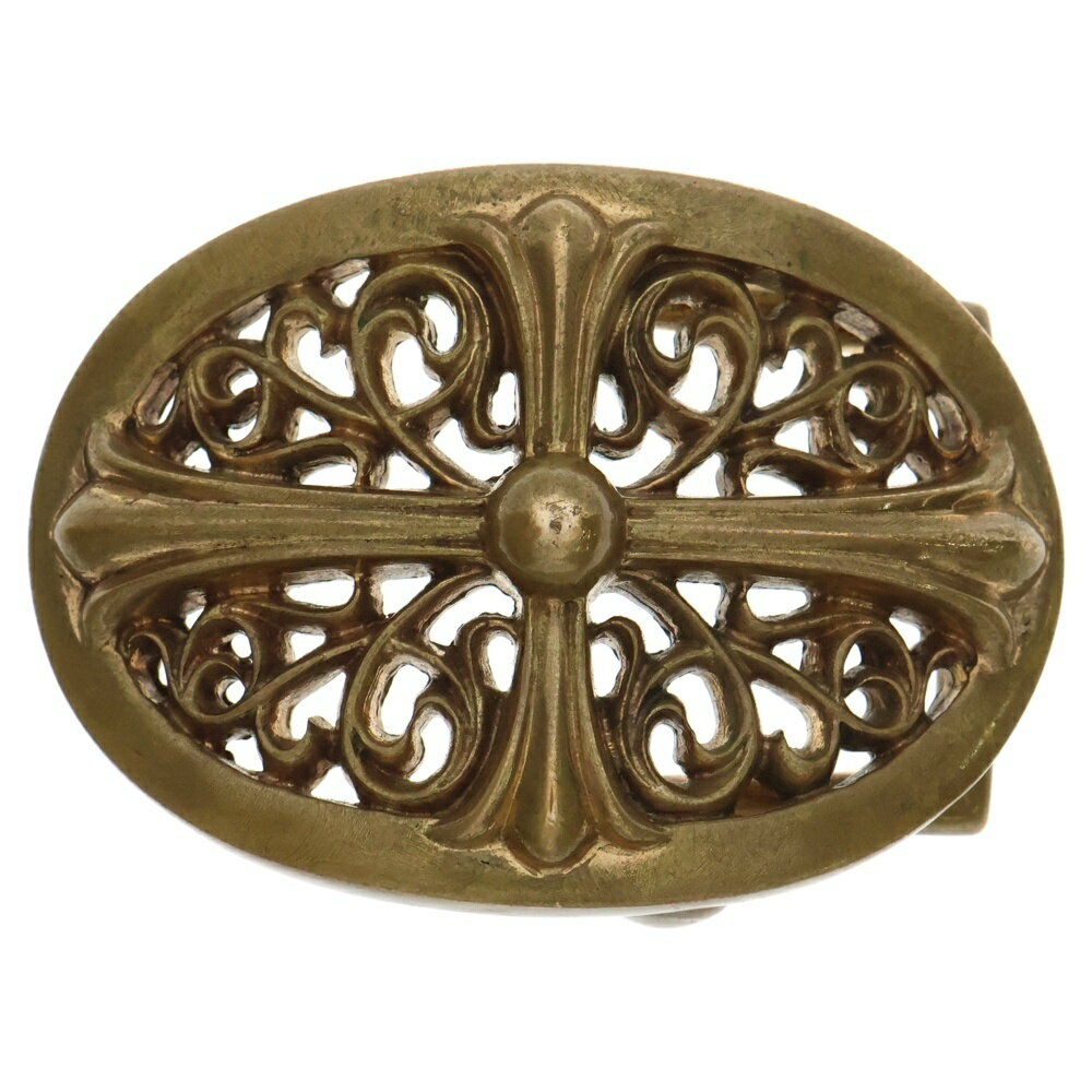 CHROME HEARTS(クロムハーツ) サイズ:1 BCKL OVAL CRS BRNZ1.0 1.0オーバルクロス ブロンズバックル【中古】【程度B】【カラーゴールド】【取扱店舗OneStyle新宿店】