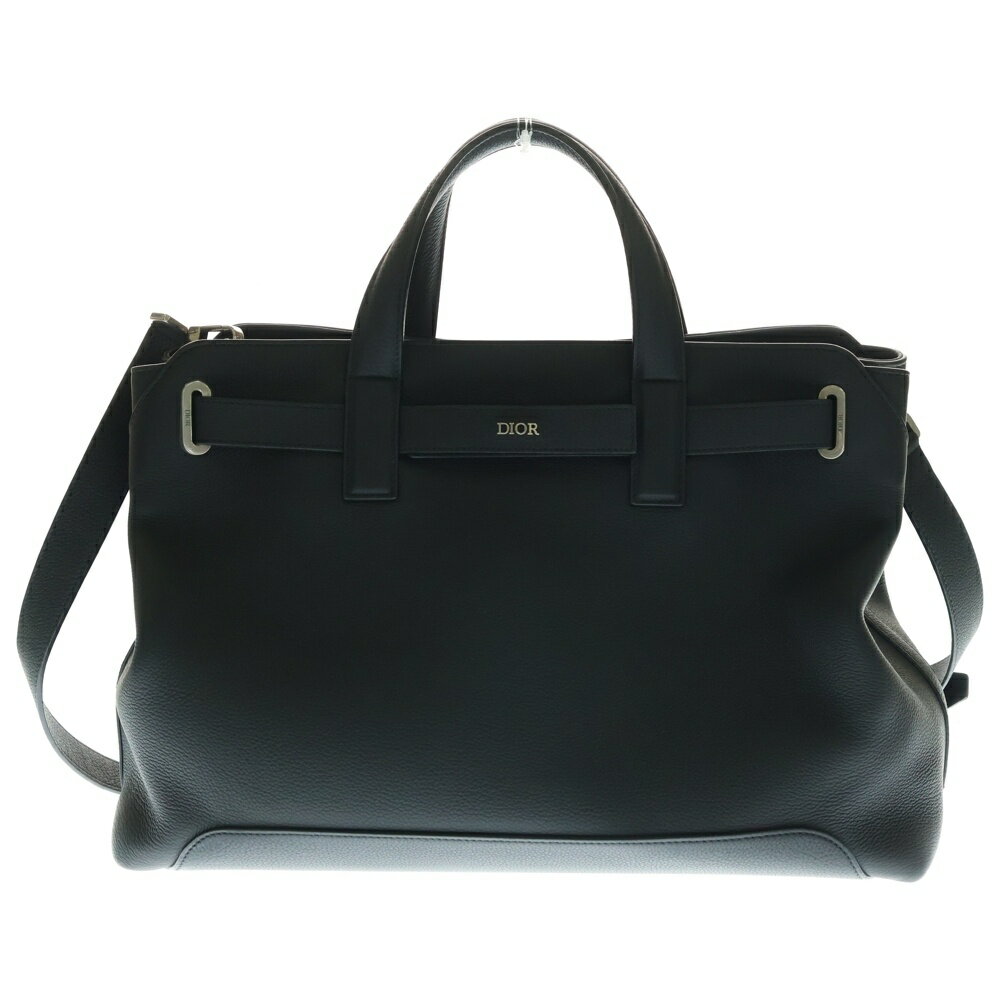 DIOR(ディオール) Normandie ノルマンディ 2wayバック ハンドバッグ トートバッグ ショルダーバッグ 肩掛けバッグ シルバー金具 ブラック【中古】【程度B】【カラーブラック】【取扱店舗新宿】