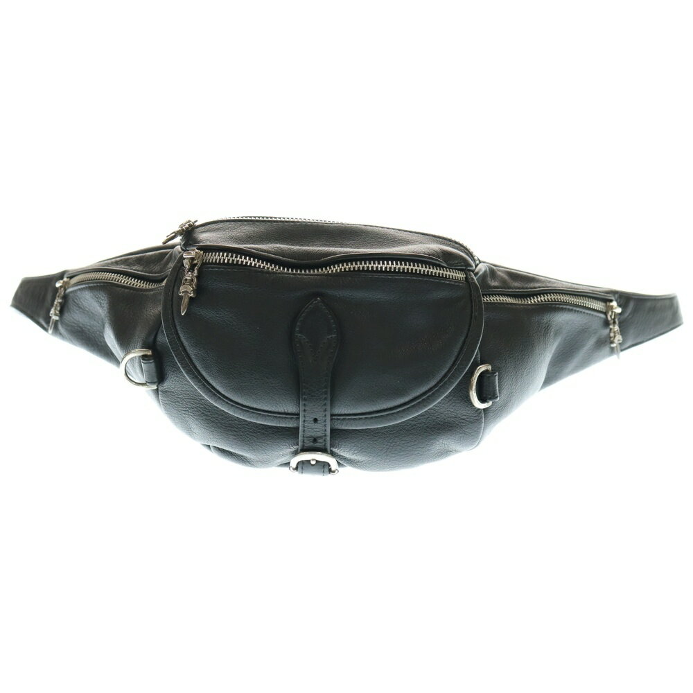 CHROME HEARTS(クロムハーツ) #1 SNAT PACK スナットパック ダガージップ ガンスリンガーベルト レザーウエストバッグ ブラック BCA378【中古】【程度B】【カラーブラック】【取扱店舗BRING梅田茶屋町店】