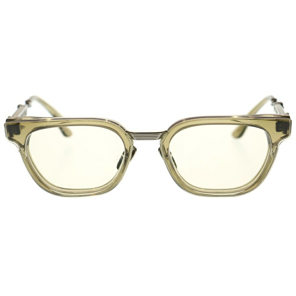 CHROME HEARTS(クロムハーツ) サイズ:52□21ー152 DUCK BUTTER ダガーテンプルウェリントンサングラス 眼鏡 オリーブ/シルバー【中古】【程度B】【カラーブラウン】【取扱店舗BRING仙台店】