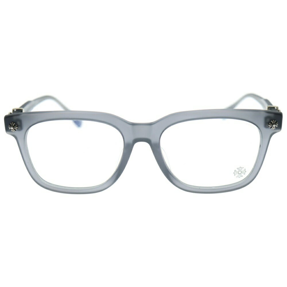 CHROME HEARTS(クロムハーツ) サイズ:52□19‐153 COX UCKER CHクロステンプルウェリントンサングラス 眼鏡 アイウェア グレー/シルバー 50141971【中古】【程度A】【カラーグレー】【取扱店舗渋谷】