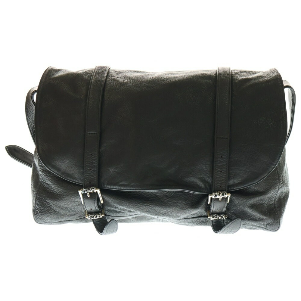 CHROME HEARTS(クロムハーツ) G BENSIMONE ミディアム ローラーバックル レザー ショルダーバッグ ブラウン【中古】【程度B】【カラーブラウン】【取扱店舗OneStyle原宿店】