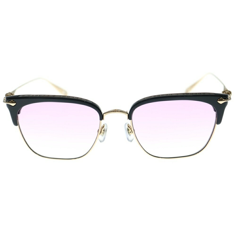 CHROME HEARTS(クロムハーツ) SLUNTRADICTION ウェリントンサングラス 眼鏡 アイウェア ブラック/ゴールド度有り【中古】【程度B】【カラーブラック】【取扱店舗BRING仙台店】