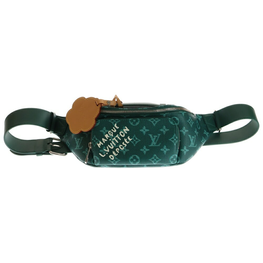 LOUIS VUITTON(ルイヴィトン) サイズ:- モノグラムヘリテージ ラッシュ・バムバッグ レザーボディバッグ ウエストバッグ グリーン M12867【新古品/中古】【程度S】【カラーグリーン】【取扱店舗BRING心斎橋店】