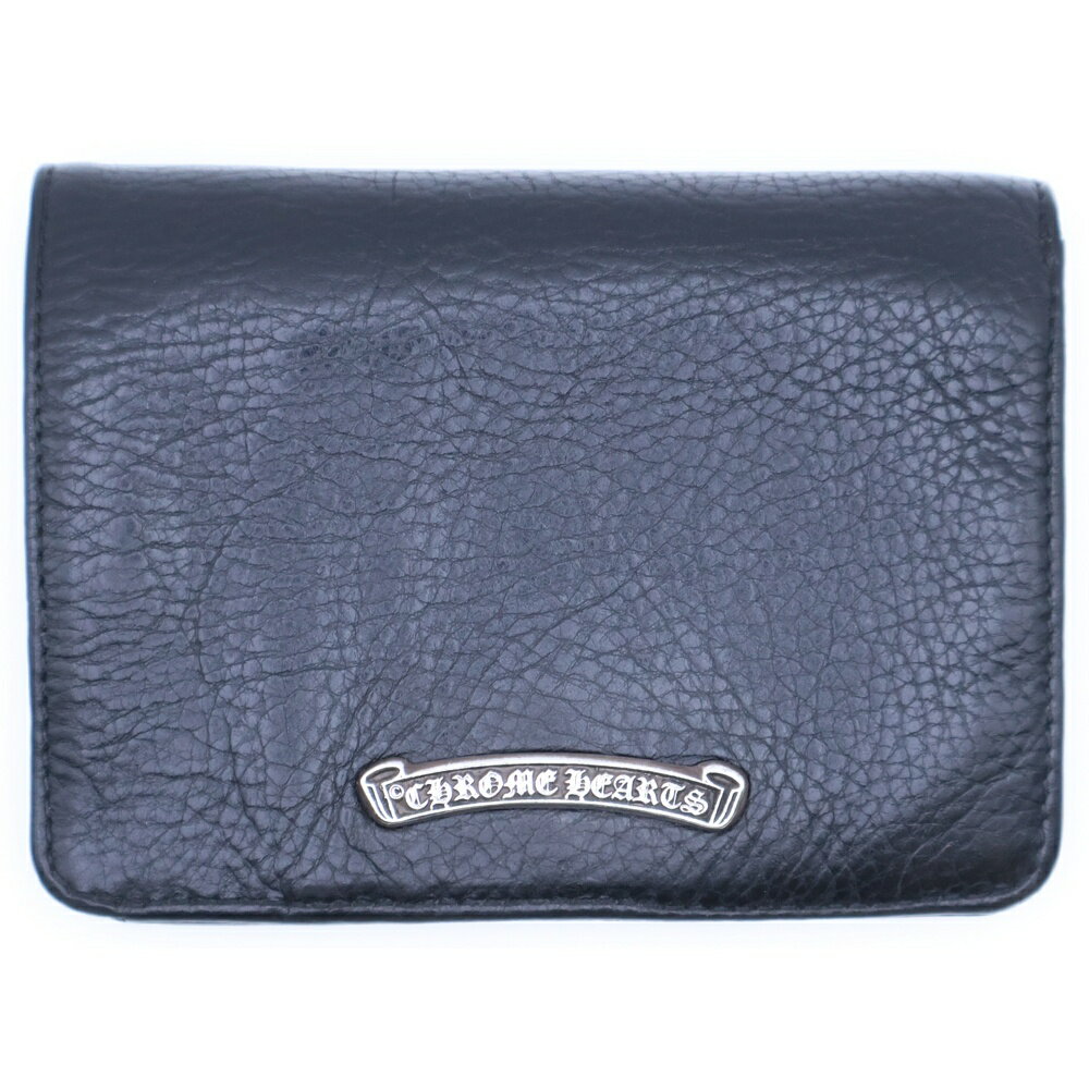 CHROME HEARTS(クロムハーツ) JOEY ジョーイ レザーウォレット 財布 ブラック BCA365【中古】【程度B】【カラーブラック】【取扱店舗渋谷】