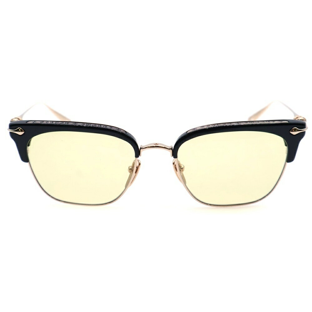 CHROME HEARTS(クロムハーツ) SLUNTRADICTION ウェリントンサングラス 眼鏡 アイウェア カラーレンズ ブラック/ゴールド【中古】【程度B】【カラーブラック】【取扱店舗BRING札幌店】