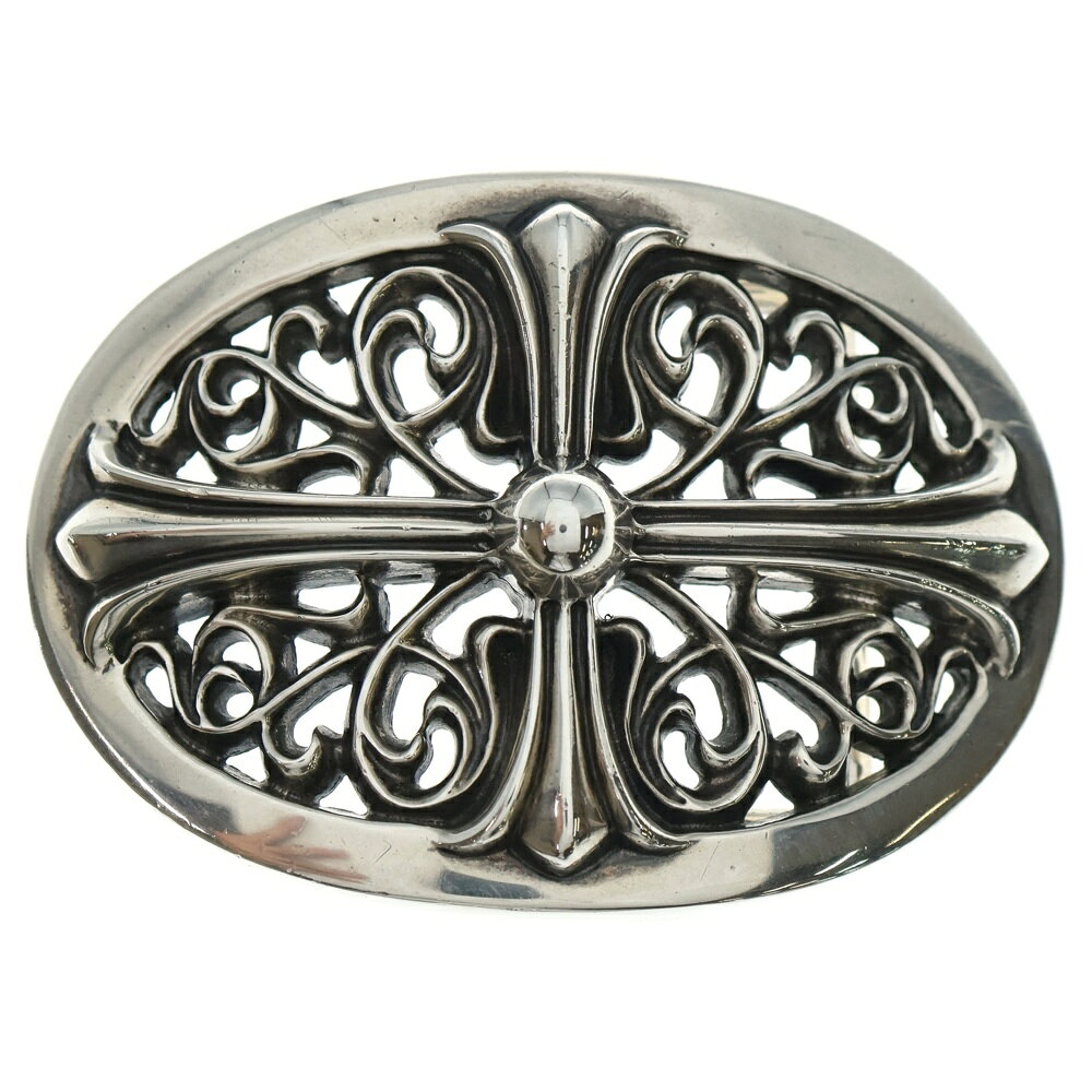 CHROME HEARTS(クロムハーツ) OVAL CROSS STRAP1.5クラシックオーバルクロスバックル シルバー BCA359【中古】【程度B】【カラーシルバー】【取扱店舗OneStyle原宿店】