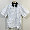 HAUD ハウド ペンチェック半袖シャツ ホワイト M【中古】【メンズ】