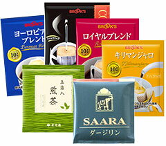 【ギフト】紅茶・煎茶入りバラエティ6種セット【ドリップバッグ・コーヒー・お茶・お中元・ブルックス】