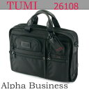 TUMI 26108DH ブラック(黒) Alpha 『オーガナイザー・ポートフォリオ・ブリーフ』（トゥミ バッグ ブリーフケース 26108 アルファ ）
