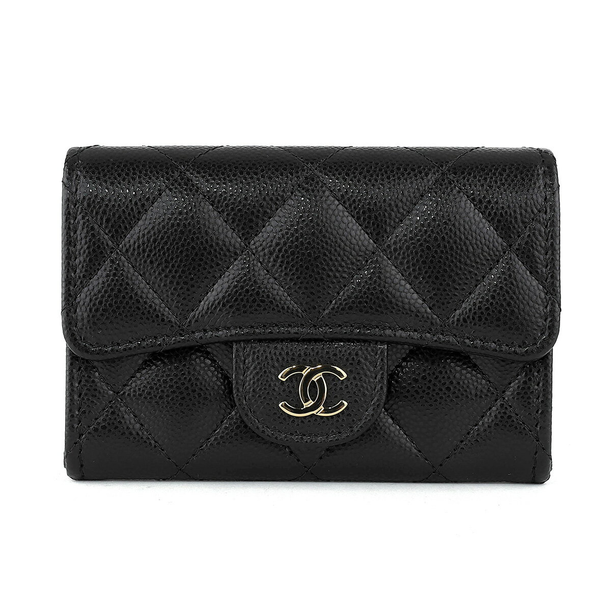 【P5倍11/20限定★10,000円OFFクーポン対象★ブラックフライデー】シャネル コインケース CHANEL キャビアスキン CHANEL COIN CASE レディース ブラック 黒