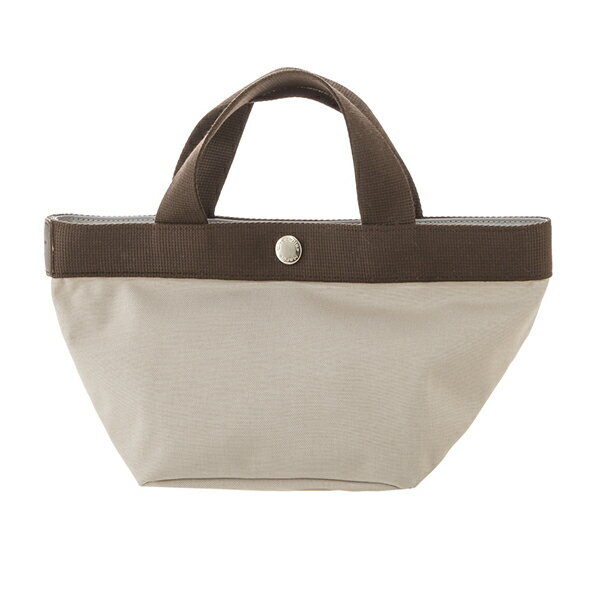 エルベ シャプリエ トートバッグ Herve Chapelier 701C 6369 バッグ コーデュラナイロン CORDURA NYLON 舟型トートS レディース MASTIC(マスティック)/MOKA(モカ) オフホワイト/ブラウン 茶/ライトグレー 軽量 ロゴレザープレート シンプル 上品 コンパクト【 送料無