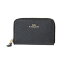 【10%OFF楽天スーパーSALE対象】【最大1000円OFFクーポン配布中】コーチ アウトレット コインケース COACH OUTLET F27569 IMMID 財布 クロスグレイン CROSSGRAIN ジップ アラウンド コインケース レディース MIDNIGHT(ミッドナイト) ネイビー メタルロゴ シンプル【 ファクト