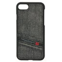 ディーゼル iPhone7 スマートフォンケース DIESEL X04878 P0585 T8013 ブランド小物 プラトン PLUTON IPHONE 7 POCKET SNAP CASE メンズ BLACK JEAN ブラック 黒 デニム アイフォン7専用 スマホケース カジュアル アイフォーンケース【 送料無料】