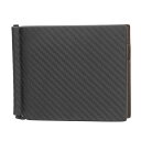 ダンヒル マネークリップ dunhill L2A285A 財布 シャーシ CHASSIS マネークリップビルフォールド メンズ BLACK/DARK BROWN ブラック 黒/ダークブラウン カーボン調 札ばさみ 小銭入れ無し スマート スタイリッシュ【 送料無料】