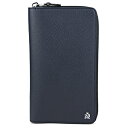 ダンヒル 長財布(ラウンドファスナー) dunhill L2AC13N 財布 カドガン CADOGAN シングルジップオーガナイザー メンズ NAVY ネイビー ADロゴ エンボスレザー シンプル スマート ビジネス【 送料無料】