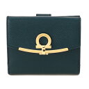 【最大5000円OFFクーポン配布中★11/2(月)14:00まで】フェラガモ 2つ折り財布 FERRAGAMO 22C877 729019 MEZCALTEAL 財布 ガンチーニ GANCINI レディース MEZCAL TEAL(メスカルティール) ブルー 青【 送料無料】
