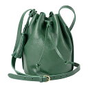 【全品ポイント2倍&最大3000円OFFクーポン配布中★4/16(木)14:00まで】イルビゾンテ ショルダーバッグ IL BISONTE A2601 P 293 バッグ ヴァッケッタ VACCHETTA バケットバッグ レディース VERDE(ベルデ) グリーン 緑【 送料無料】