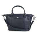 ロンシャン ハンドバッグ LONGCHAMP 1512 737 556 バッグ ル・プリアージュ キュイール LE PLIAGE CUIR TOP-HANDLE S レディース NAVY ネイビー【 送料無料】