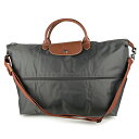 ロンシャン ボストンバッグ LONGCHAMP 1911 089 300 バッグ ル・プリアージュ LE PLIAGE TRAVEL BAG レディース FUSIL(フュズィ) グレー ガンメタル 2WAY 拡張式 トラベル【 送料無料】