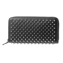 クリスチャン ルブタン 長財布(ラウンドファスナー) Christian Louboutin 1165065 B078 財布 パネトーネ PANETTONE ZIPPED CONTINENTAL WALLET レディース BLACK/GUN METAL ブラック 黒/ガンメタル スパイク スタッズ スタイリッシュ エレガント【 送料無料】