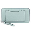 マークジェイコブス 長財布(ラウンドファスナー) MARC JACOBS M0008168 436 財布 リクルート RECRUIT スタンダード コンティネンタル ウォレット レディース GLACIER(グラシエ) ライトブルー系 グレー系 箔押し ロゴ シボ シンプル エレガント【 送料無料】
