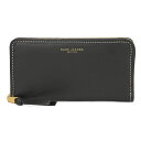 マークジェイコブス 長財布(ラウンドファスナー) MARC JACOBS M0008192 001 財布 マディソン MADISON スタンダードコンチネンタルウォレット レディース BLACK ブラック 黒 箔押しロゴ ステッチ シンプル スタイリッシュ【 送料無料】