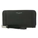 マークジェイコブス 長財布(ラウンドファスナー) MARC JACOBS M0009555 001 財布 マーベリック MAVERICK スタンダードコンチネンタルウォレット レディース BLACK ブラック 黒 箔押しロゴ シボ シンプル スタイリッシュ【 送料無料】