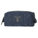 マークジェイコブス ポーチ MARC JACOBS M0012159 415 ブランド小物 ナイロン ノット NYLON KNOT ナロー コスメティック レディース MIDNIGHT BLUE(ミッドナイトブルー) ネイビー キルティング ダブルJ シンプル スタイリッシュ【 送料無料】